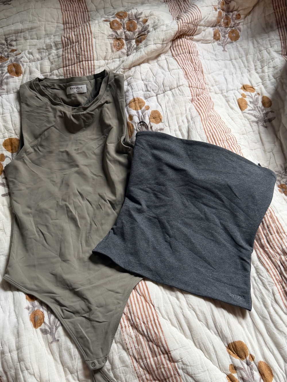 BUNDLE NWOT Aritzia Babaton Contour Muscle Tank Bodysuit and Strapless Tube Top